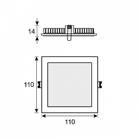 Светильник MS110x110-7W White (Arlight, -)