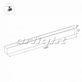 Светильник SP-LINE-1612-1000-10W Day4000 (ANOD, IP65) (arlight, Закрытый)