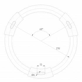 Светильник SP-RONDO-R600-72W Warm3000 (BK, 120 deg, 230V) (Arlight, IP40 Металл, 3 года)