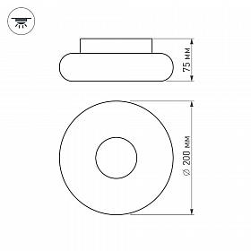 Светильник ALT-TOR-BB200SW-7W Warm White (Arlight, IP20 Пластик, 3 года)