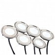 Набор KT-R-6x0.5W LED Day White 12V (круг) (Arlight, IP67 Металл, 1 год)